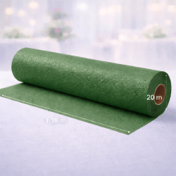Nappe Papier Gaufré Verte 20 x 1,18 m - 147019 - Nappes gaufrées