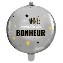 Ballon "Une année remplie de bonheur" 45 cm pas cher – Fiesta Factory à petit prix