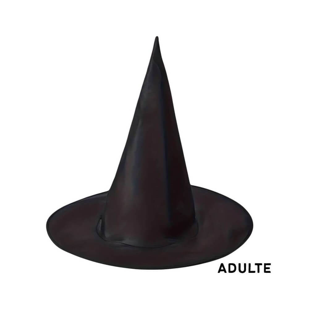 Chapeau de Sorcière GM 36 x 38 cm – Polyester - 25781 - Chapeaux