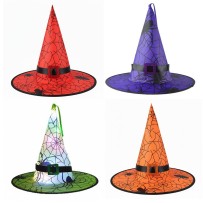 Chapeau Sorcière WEB LED 3 Fonctions 4 Coloris Assortis Pas Cher | Fiesta Factory