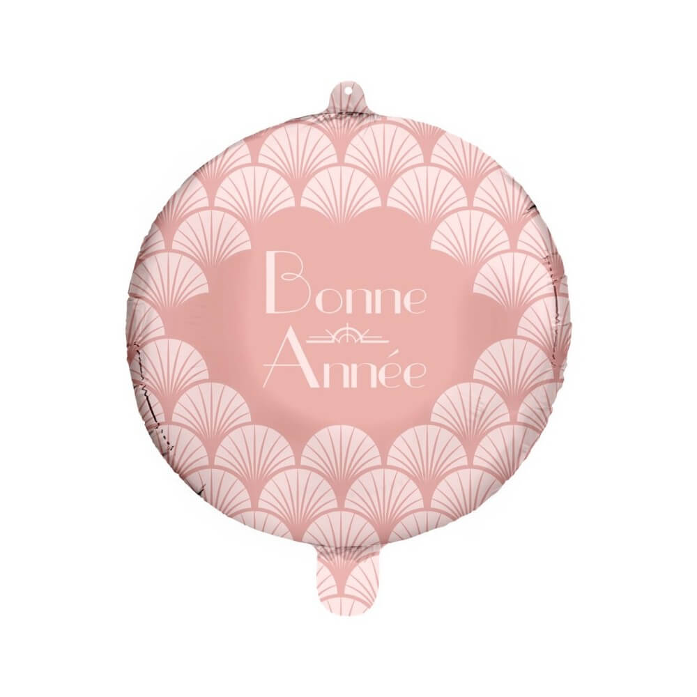 Ballon Foil 45 cm Flapper Bonne Année Rose - 36500-38 - Ballons aluminium