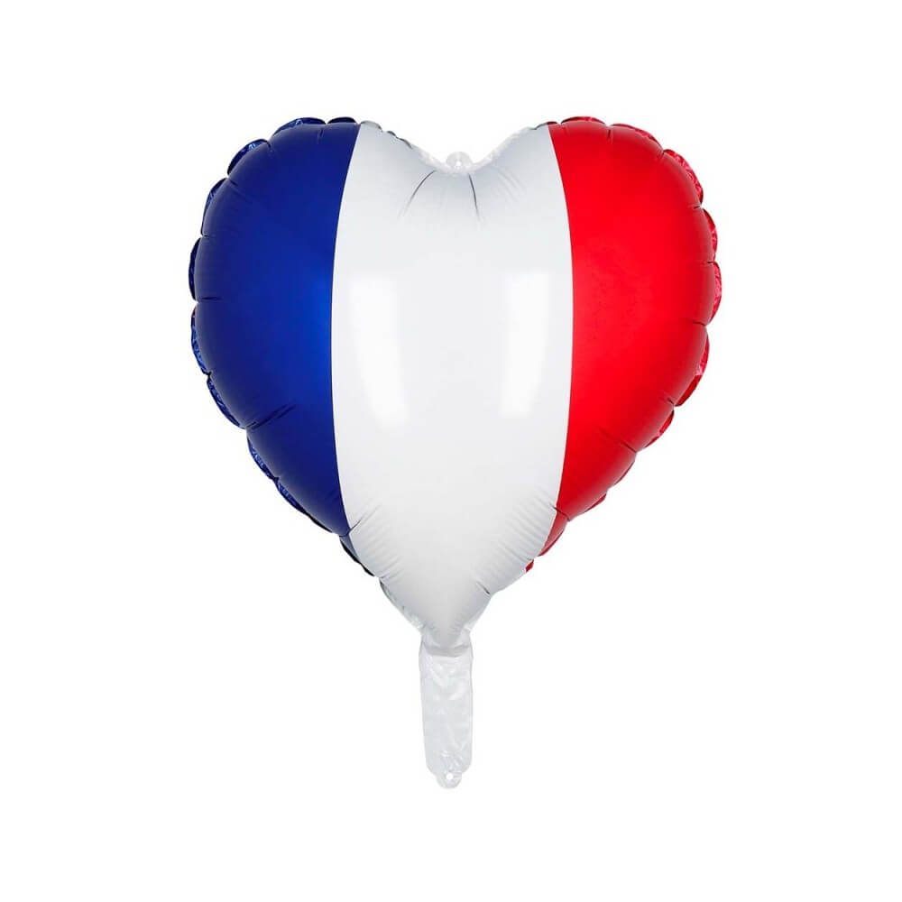 Ballon Cœur France 40 x 45 cm pas cher – Fiesta Factory à petit prix