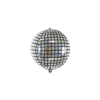 Ballon Boule Disco 3D Argent 40 cm pas cher – Fiesta Factory à petit prix
