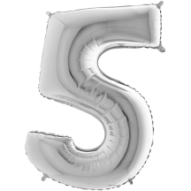 Ballon Aluminium Chiffre Argent 1M de 0 à 9 - Arge401 - Ballons aluminium