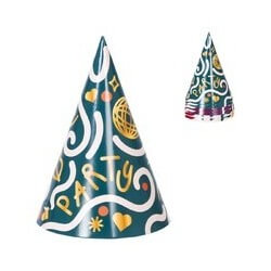 Chapeau Carton Pointu 16 cm – Lot de 6 - 23442 - Cotillons