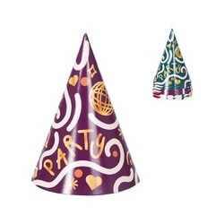 Chapeau Carton Pointu 16 cm – Lot de 6 - 23442 - Cotillons