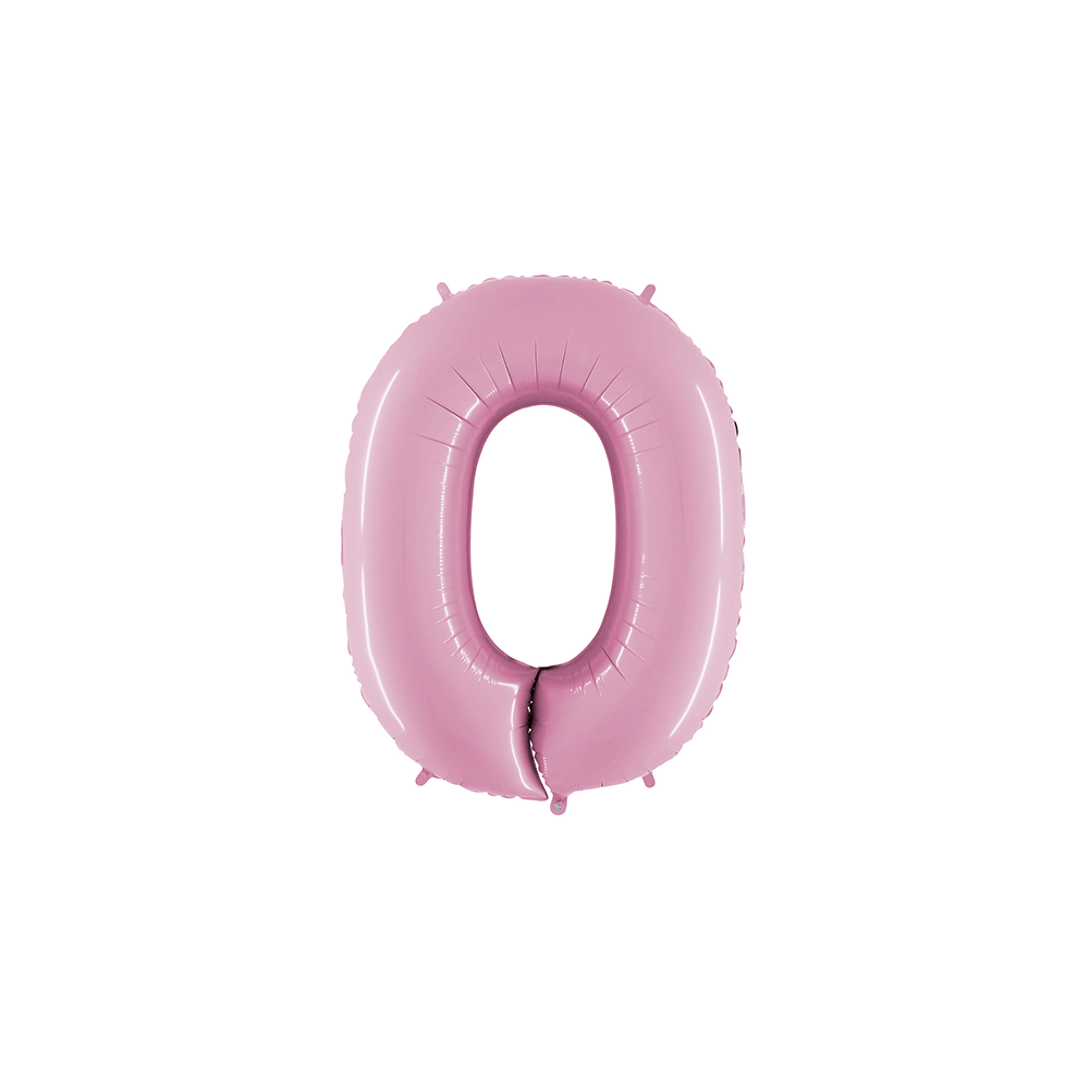 Ballon Aluminium Chiffre Rose 1M de 0 à 9