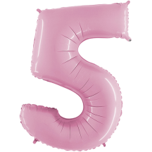 Ballon Aluminium Chiffre Rose 1M de 0 à 9