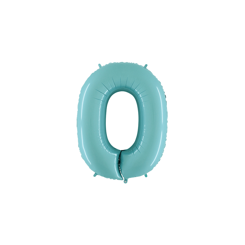 Ballon Aluminium Chiffre Bleu Pastel 1M de 0 à 9 - bleu401 - Ballons aluminium