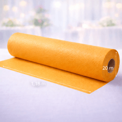 Nappe en rouleau papier gaufré mangue 20 x 1,18 m - 147000 - Nappes gaufrées