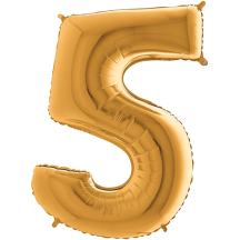 Ballon Aluminium Chiffre Or 1M 40 pouces 0 à 9 | Fiesta Factory à petit prix