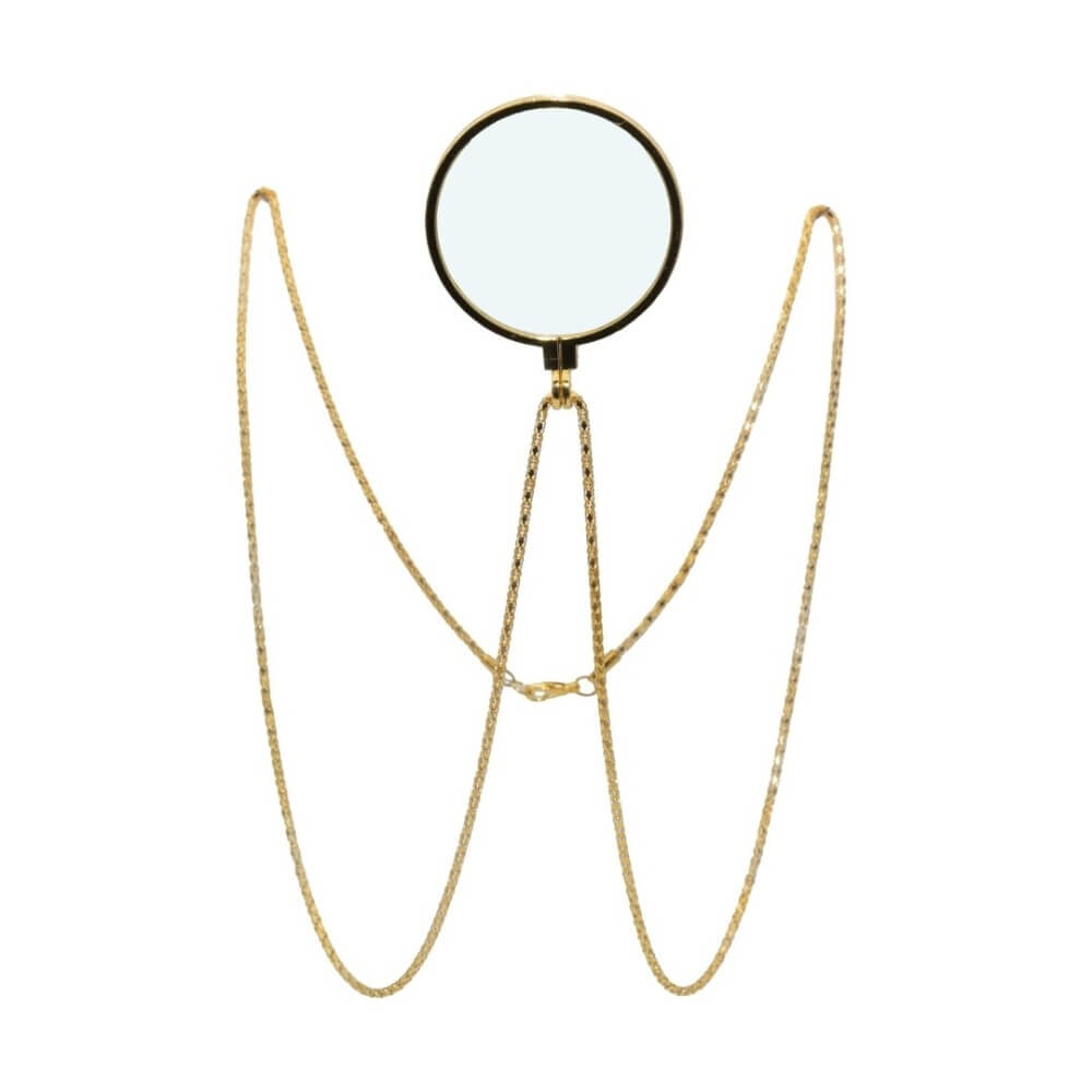 Monocle avec Chaîne en Métal – Or - 21077 - Lunettes fantaisie