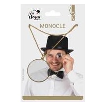 Monocle avec Chaîne en Métal – Or - 21077 - Lunettes fantaisie