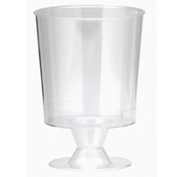 Verres à vin cristal 15 cl réutilisables – Lot de 10 pièces - 142162 - Verres à Pied & Coupes