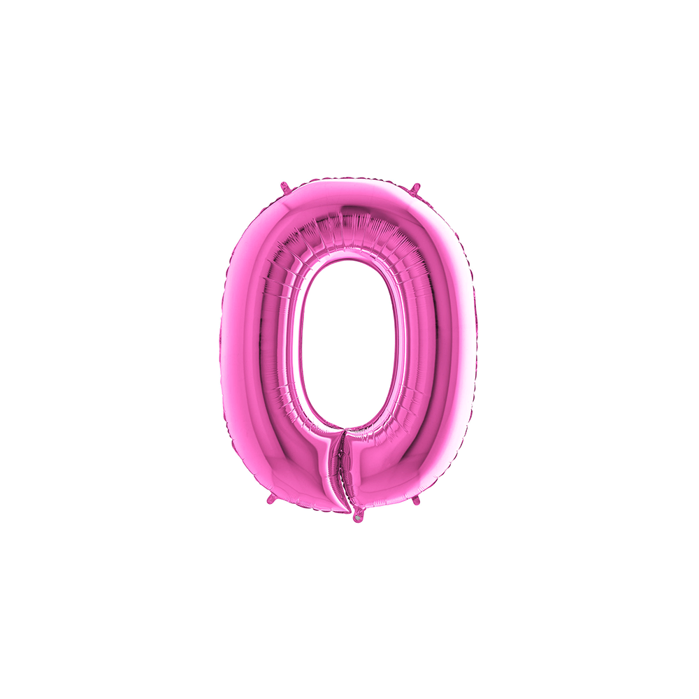 Ballon Aluminium Chiffre Fuchsia 1M de 0 à 9 - Fus401 - Ballons aluminium