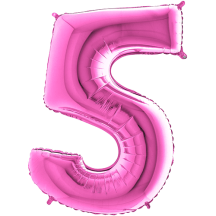 Ballon Aluminium Chiffre Fuchsia 1M de 0 à 9 - Fus401 - Ballons aluminium