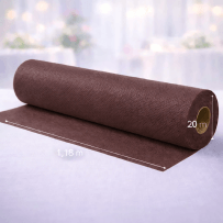 Nappe en rouleau papier gaufré chocolat 20 x 1,18 m - 147015 - Nappes gaufrées