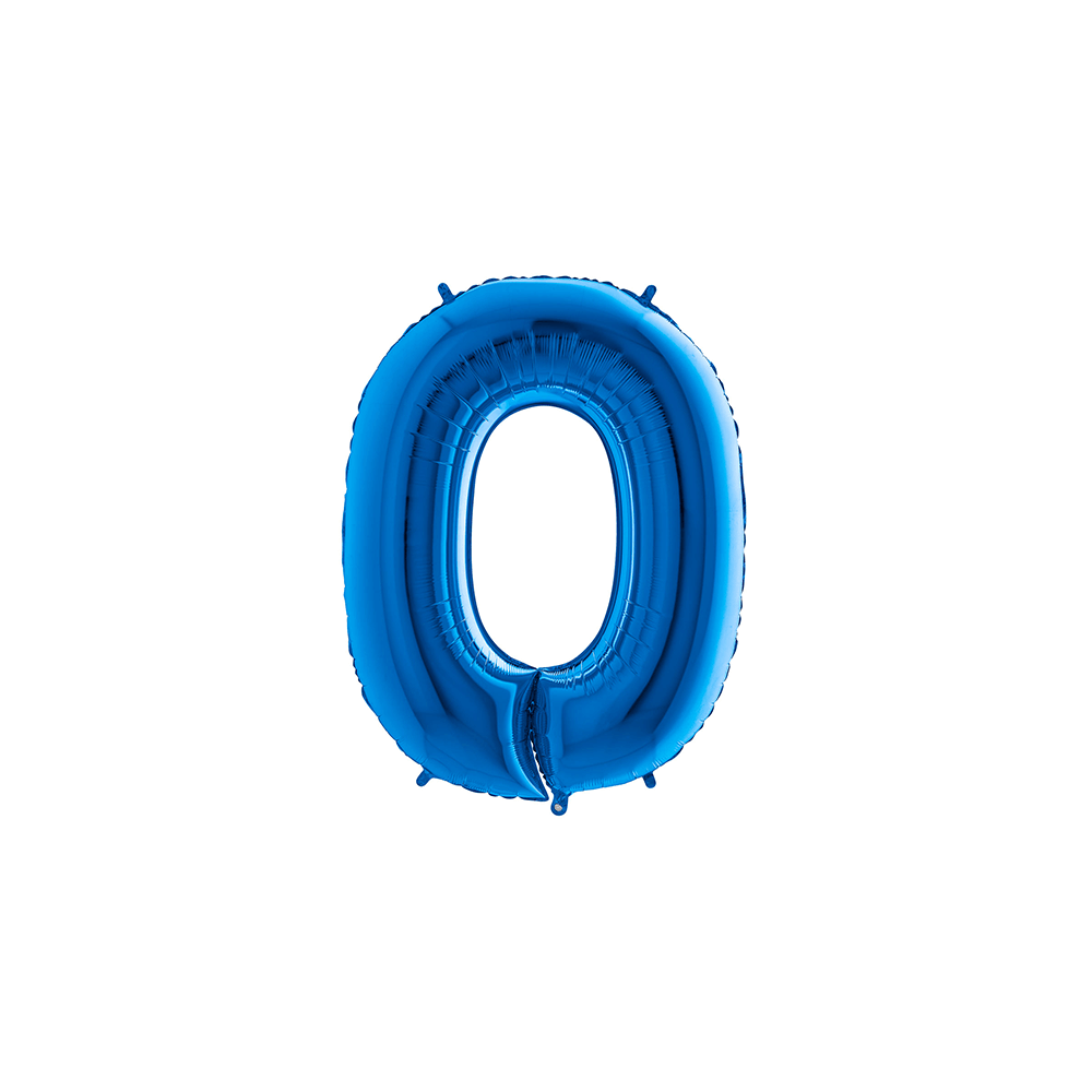 Ballon Aluminium Chiffre Bleu 1M de 0 à 9 - bleu401 - Ballons aluminium