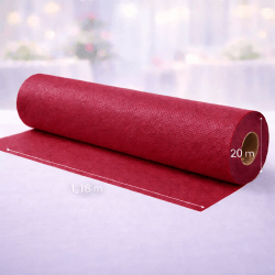 Nappe en rouleau papier gaufré bordeaux 20 x 1,18 m - 147024 - Nappes gaufrées