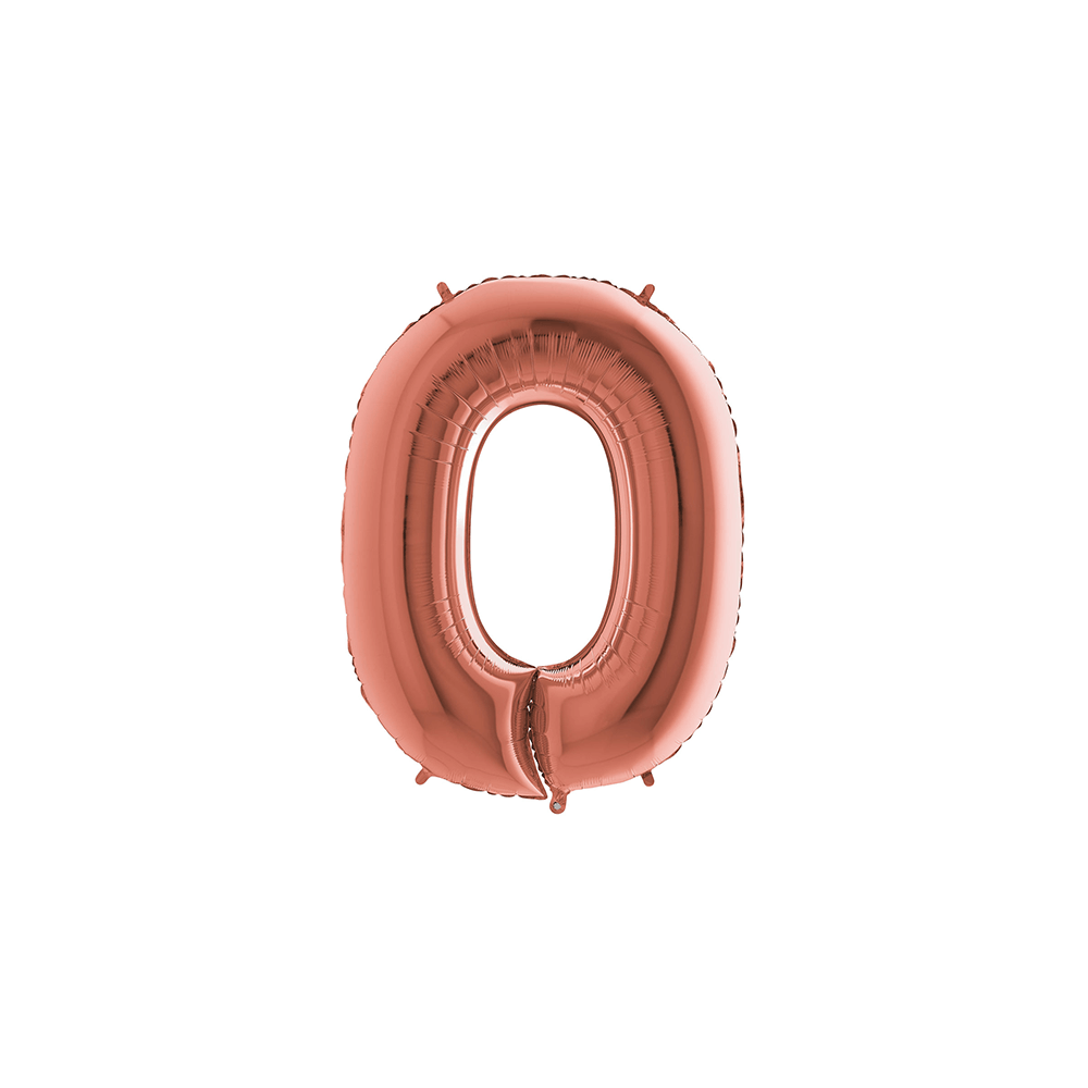 Ballon Aluminium Chiffre Rose Gold 1M 40 pouces 0 à 9 | Fiesta Factory à petit prix