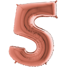 Ballon Aluminium Chiffre Rose Gold 1M 40 pouces 0 à 9 | Fiesta Factory à petit prix