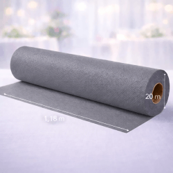 Nappe en rouleau papier gaufré acier 20 x 1,18 m - 147013 - Nappes gaufrées