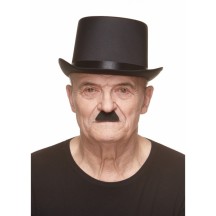 Moustache Chaplin Noire Pas Cher | Accessoire Déguisement – Fiesta Factory