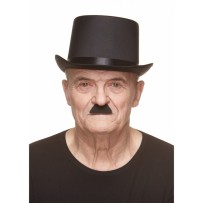 Moustache Chaplin Noire Pas Cher | Accessoire Déguisement – Fiesta Factory