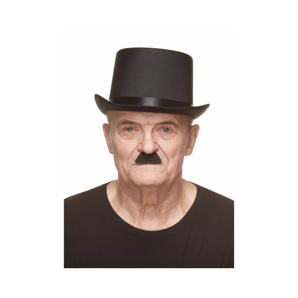 Moustache Chaplin Noire – Accessoire Déguisement - 26402A - Barbes et moustaches