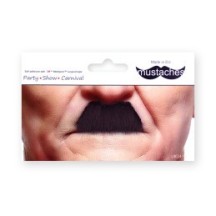 Moustache Chaplin Brune – Accessoire Déguisement - 26402B - Barbes et moustaches
