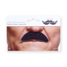 Moustache Américaine Noire – Accessoire Déguisement - 26404A - Barbes et moustaches