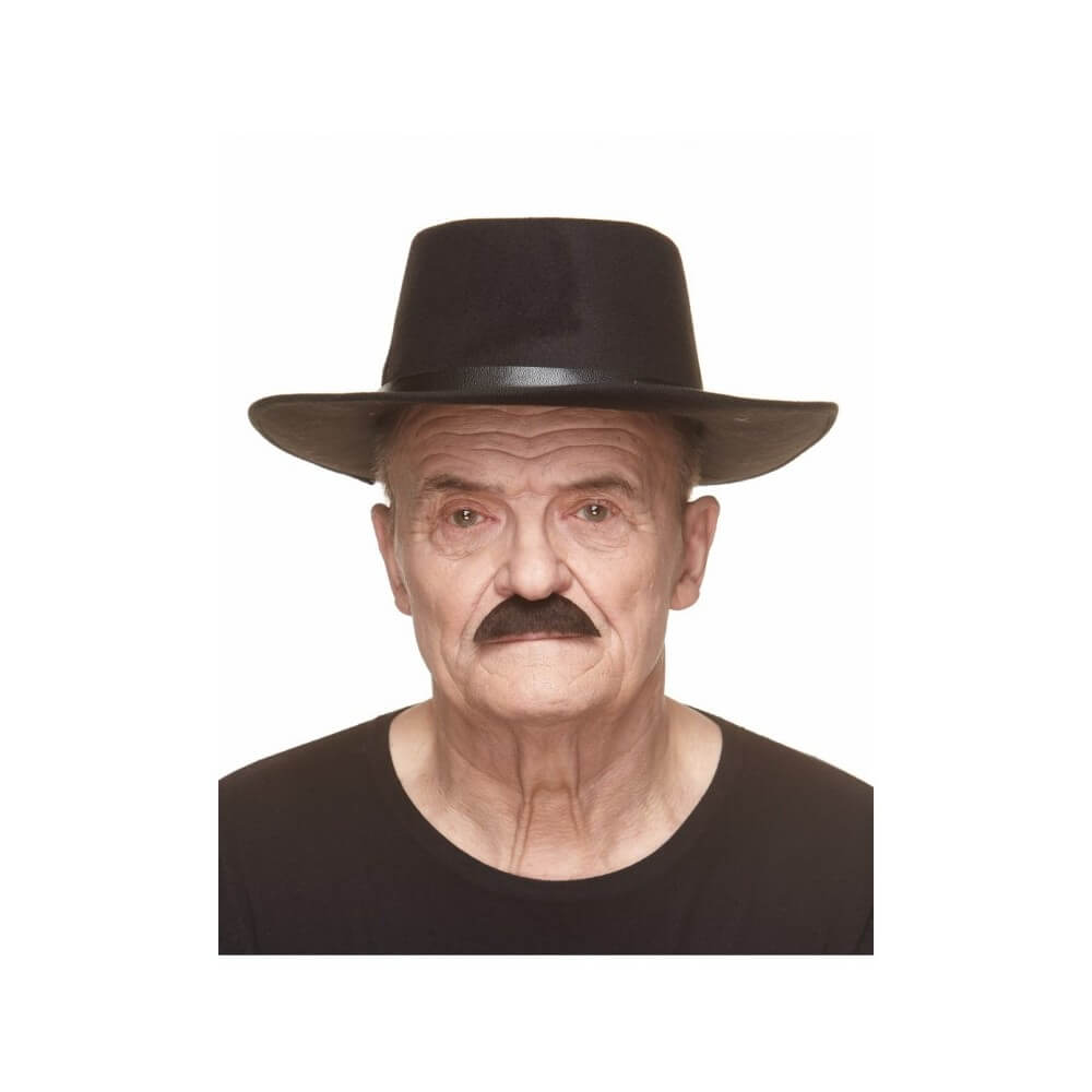 Moustache Américaine Brune – Accessoire Déguisement - 26404B - Barbes et moustaches