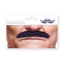 Moustache Clark Noire – Accessoire Déguisement Élégant - 26405A - Barbes et moustaches