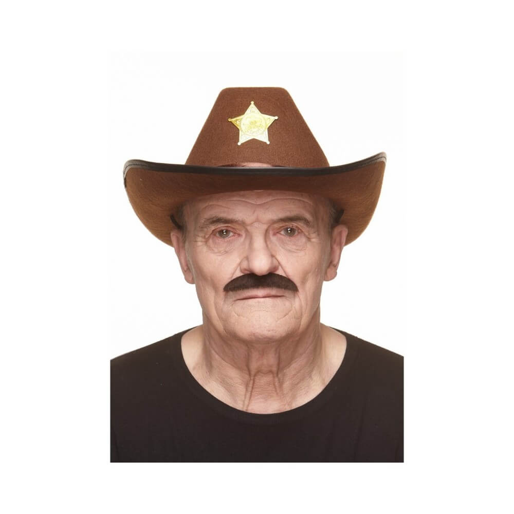 Moustache Clark Brune – Accessoire Déguisement Élégant - 26405B - Barbes et moustaches