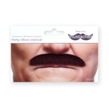 Moustache Clark Brune – Accessoire Déguisement Élégant - 26405B - Barbes et moustaches