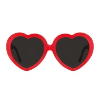 Lunettes Cœur Rouge Pas Cher | Accessoire Saint-Valentin | Fiesta Factory