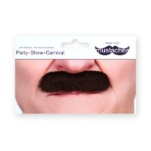 Moustache Officier Brune – Accessoire Déguisement - 26406B - Barbes et moustaches