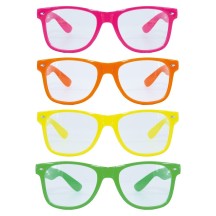 Lunettes Fluo Lot de 4 Pas Cher | Accessoire Soirée | Fiesta Factory