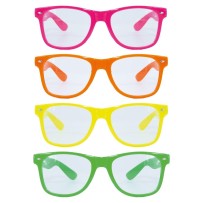Lunettes Fluo Lot de 4 Pas Cher | Accessoire Soirée | Fiesta Factory
