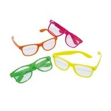 Lunettes Fluo – Lot de 4 - 22673 - Lunettes fantaisie