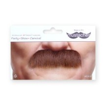Moustache Brosse Rousse – Accessoire Déguisement - 26407SI - Barbes et moustaches