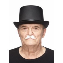 Moustache Super Dandy Blanche – Accessoire Chic - 26408LG - Barbes et moustaches