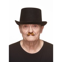 Moustache Super Dandy Brun Roux Pas Cher | Accessoire Déguisement – Fiesta Factory