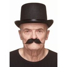 Moustache Dandy Noire Pas Cher | Accessoire Déguisement – Fiesta Factory