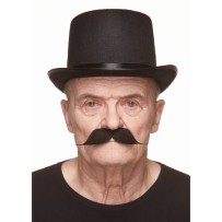 Moustache Dandy Noire Pas Cher | Accessoire Déguisement – Fiesta Factory