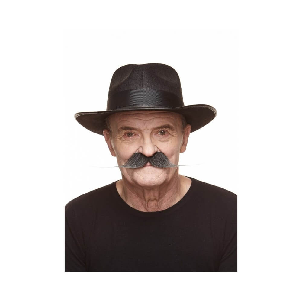 Moustache Dandy Noire Méchée – Accessoire Chic - 26412I - Barbes et moustaches