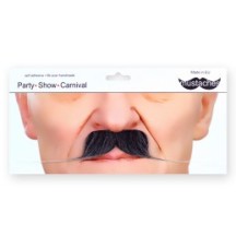 Moustache Dandy Noire Méchée – Accessoire Chic - 26412I - Barbes et moustaches