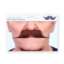 Moustache Dandy Rousse Méchée – Accessoire Chic - 26412L - Barbes et moustaches