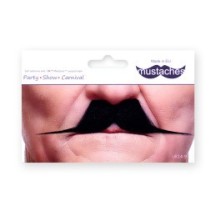 Moustache à Aiguilles Noire – Accessoire Déguisement - 26413G - Barbes et moustaches