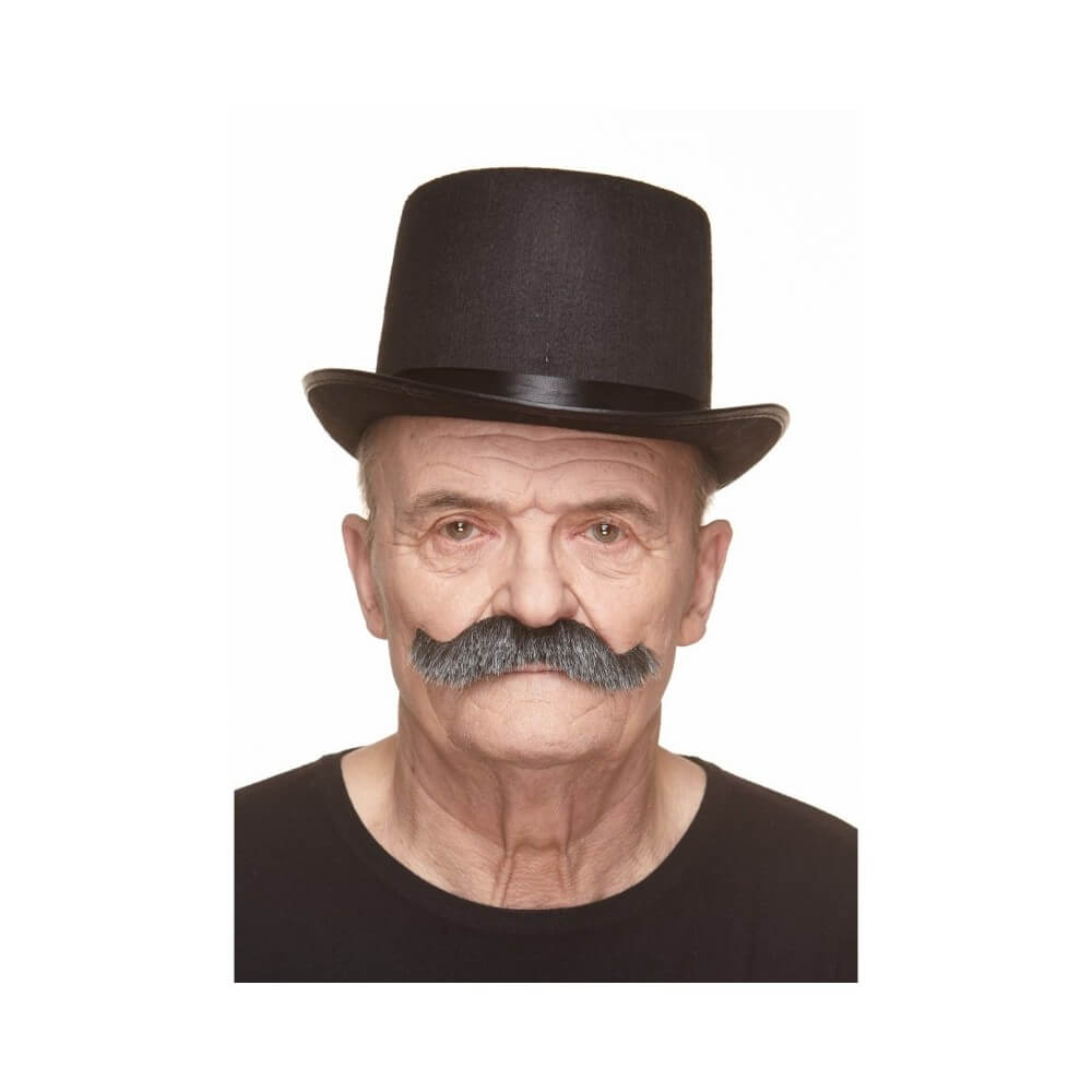 Moustache en Crocs Poivre et Sel – Accessoire Déguisement - 26414E - Barbes et moustaches